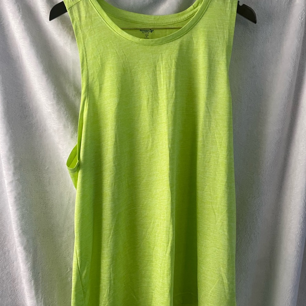Old Navy Neon Green Muscle Tee